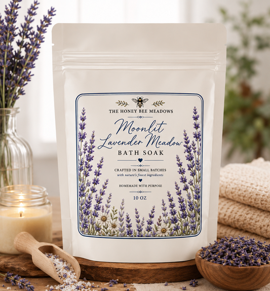 Moonlit Lavender Meadow Bath Soak Stand-Up Pouch