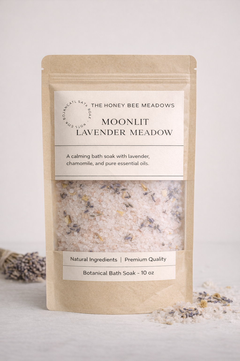 Moonlit Lavender Meadow Bath Soak Stand-Up Pouch
